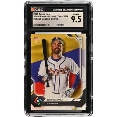 Eugenio Suárez Venezuela Baseball 2026 Topps Now #VEN06 CGC Authenticated 9.5 Card 