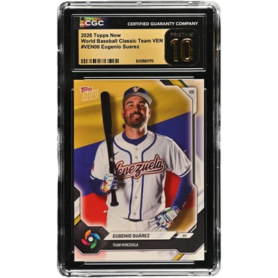 Eugenio Suárez Venezuela Baseball 2026 Topps Now #VEN06 CGC Authenticated Pristine 10 Card 