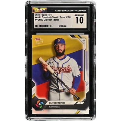 Gleyber Torres Venezuela Baseball 2026 Topps Now #VEN09 CGC Authenticated 10 Card 