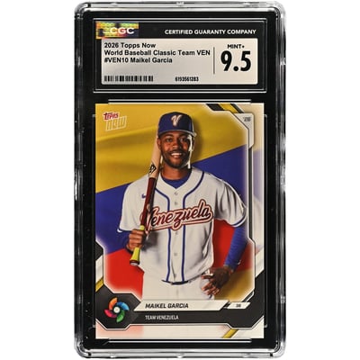 Maikel Garcia Venezuela Baseball 2026 Topps Now #VEN10 CGC Authenticated 9.5 Card 