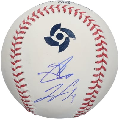 Ronald Acuña Jr. & Jackson Chourio Venezuela Baseball Autographed Fanatics Authentic 2026 World Baseball Classic Champions Baseball - Limited Edition of 25