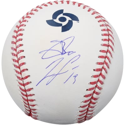 Ronald Acuña Jr. & Jackson Chourio Venezuela Baseball Autographed Fanatics Authentic 2026 World Baseball Classic Champions Baseball - Limited Edition of 25