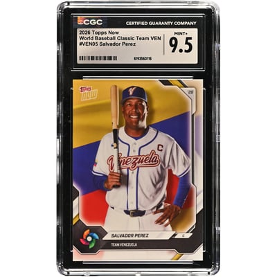 Salvador Perez Venezuela Baseball 2026 Topps Now #VEN05 CGC Authenticated 9.5 Card 