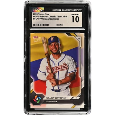 Willson Contreras Venezuela Baseball 2026 Topps Now #VEN07 CGC Authenticated 10 Card 