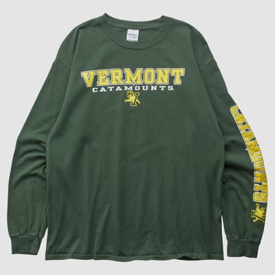 Vermont Catamounts Gildan 2000s Long Sleeve T-shirt - Green - M by Fanatics Real Vintage