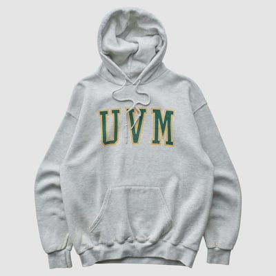 Vermont Catamounts Lee Apparel 90s Hooded Pullover Sweatshirt - Heather Gray - XXS by Fanatics Real Vintage