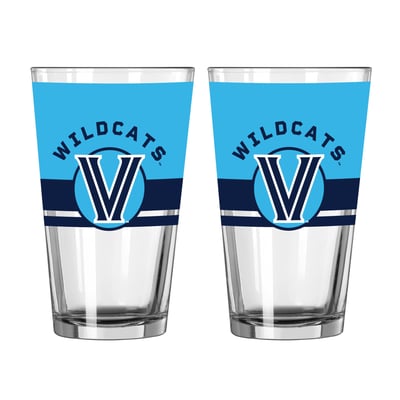 Villanova Wildcats Logo Brands Two-Piece 16oz. Horizon Pint Glass Set