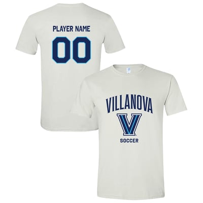  Villanova Wildcats Unisex Collegiate Men's Soccer NIL Pick-A-Player Name & Number Shirsey T-Shirt - White