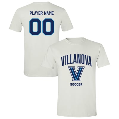  Villanova Wildcats Unisex Collegiate Women's Soccer NIL Pick-A-Player Name & Number Shirsey T-Shirt - White