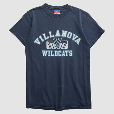 Villanova Wildcats Champion 2000s T-shirt - Navy - XS by Fanatics Real Vintage