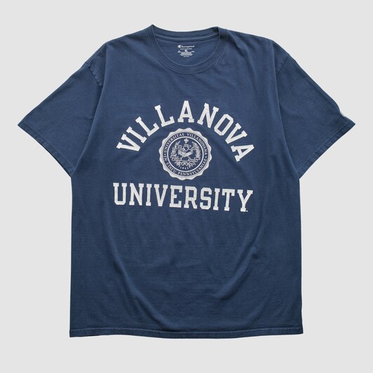Villanova Wildcats Champion 2010s T-shirt - Navy - L by Fanatics Real Vintage