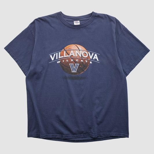 Villanova Wildcats Delta 2000s T-shirt - Navy - M by Fanatics Real Vintage