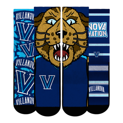  Villanova Wildcats Rock Em Youth Fan Favorite Three-Pack Crew Sock Set - Navy