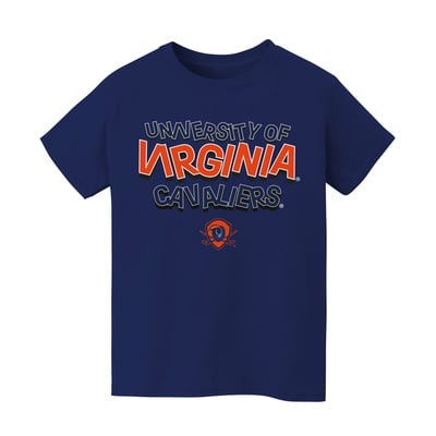 Virginia Cavaliers Vive La Fete Infant Mascot & Name T-Shirt - Navy