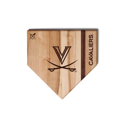 Virginia Cavaliers Jardine Baseball BBQ 12" x 12" Home Plate Cutting Board