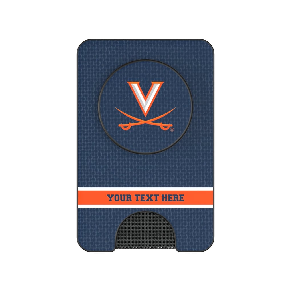 Virginia Cavaliers Keyscaper Personalized Endzone Solid PopSockets Magnetic Wallet