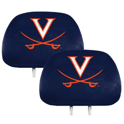 Virginia Cavaliers Logo Brands Printed Two-Pack Headrest Covers