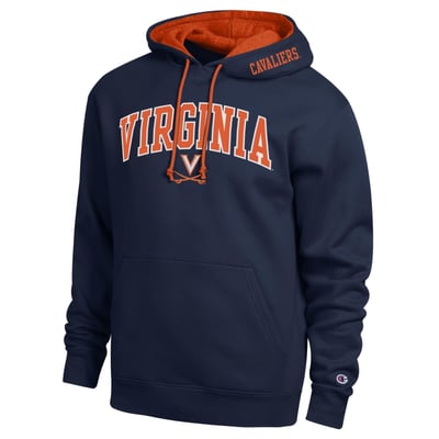  Virginia Cavaliers Champion Arch Tackle Twill Hoodie - Navy