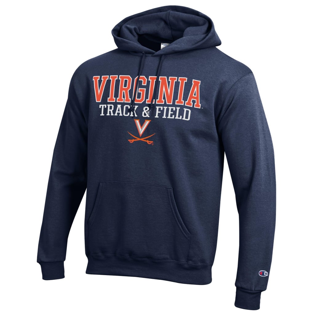  Virginia Cavaliers Champion Track & Field Stack Powerblend Pullover Hoodie - Navy