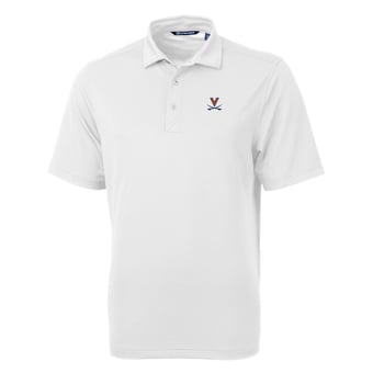Virginia Cavaliers Cutter & Buck Big & Tall Virtue Eco Pique Micro ...
