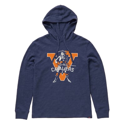 Virginia Cavaliers FAHERTY Sunwashed Slub Hoodie - Navy