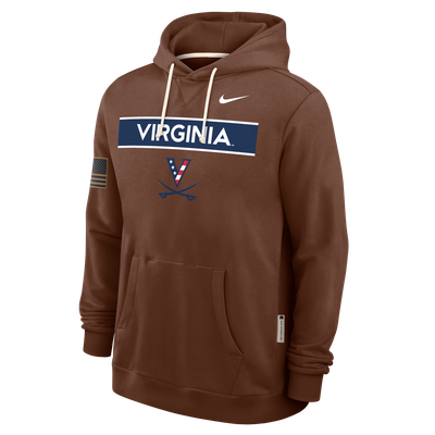 Virginia Cavaliers Nike 2026 Military Appreciation Dri-FIT Hoodie - Brown