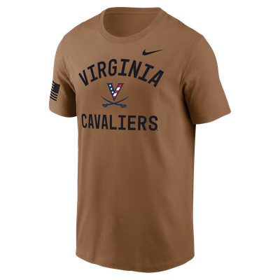 Virginia Cavaliers Nike 2026 Military Appreciation Dri-FIT T-Shirt - Brown
