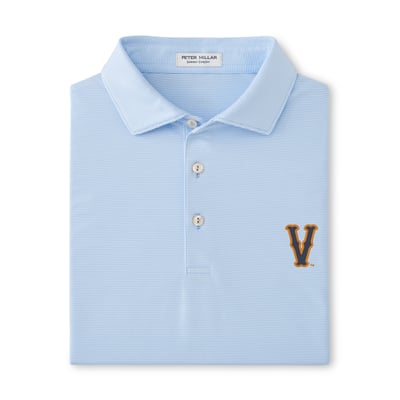  Virginia Cavaliers Peter Millar Jubilee Performance Jersey Polo - Light Blue