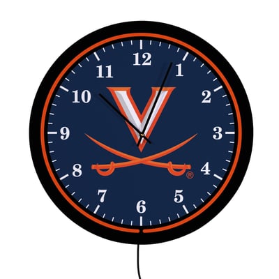 Virginia Cavaliers 18" Lighted Round LED Wall Clock