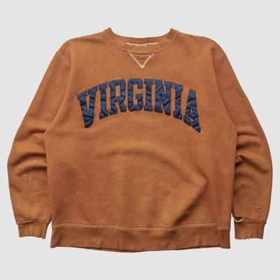 Virginia Cavaliers Champion 90s Pullover Sweatshirt - Clay - S by Fanatics Real Vintage