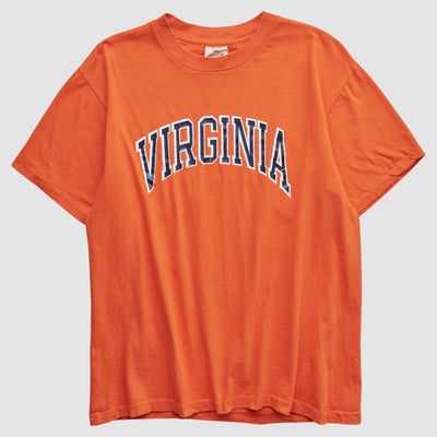 Virginia Cavaliers Cotton Exchange 90s T-shirt - Orange - M by Fanatics Real Vintage