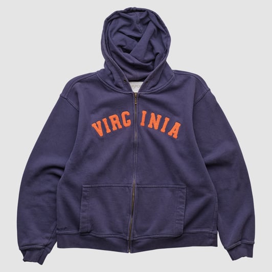 Virginia Cavaliers Jansport 2000s Hooded Full Zip Sweatshirt - Navy - XS by Fanatics Real Vintage