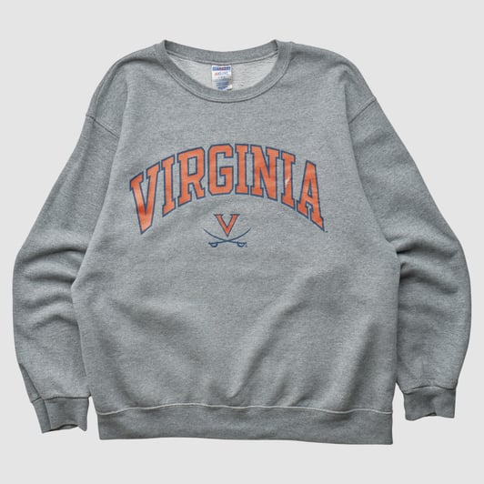 Virginia Cavaliers Jerzees 2000s Pullover Sweatshirt - Gray - S by Fanatics Real Vintage