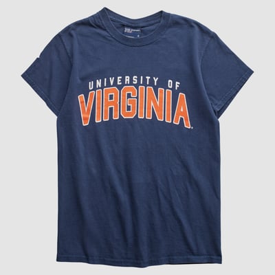 Virginia Cavaliers MV Sport 2000s T-shirt - Navy - XS by Fanatics Real Vintage