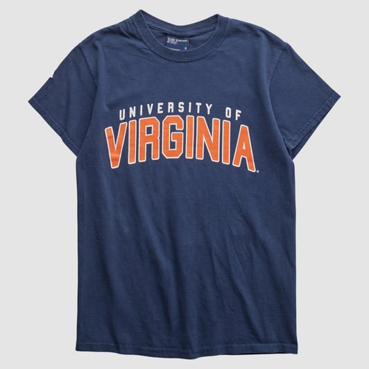Virginia Cavaliers MV Sport 2000s T-shirt - Navy - XS by Fanatics Real Vintage
