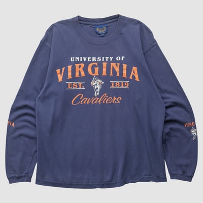 Virginia Cavaliers NCC Apparel 2000s Long Sleeve T-shirt - Navy - M by Fanatics Real Vintage