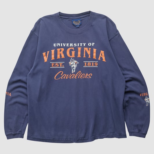 Virginia Cavaliers NCC Apparel 2000s Long Sleeve T-shirt - Navy - M by Fanatics Real Vintage