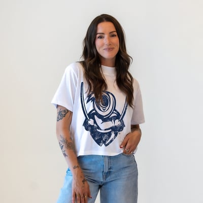  Virginia Cavaliers Gameday Social Women's Vault Mascot T-Shirt - White