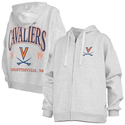  Virginia Cavaliers Pressbox Women's Janise Full-Zip Hoodie - Heather Gray