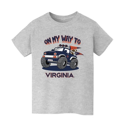 Virginia Cavaliers Vive La Fete Youth On My Way T-Shirt - Gray