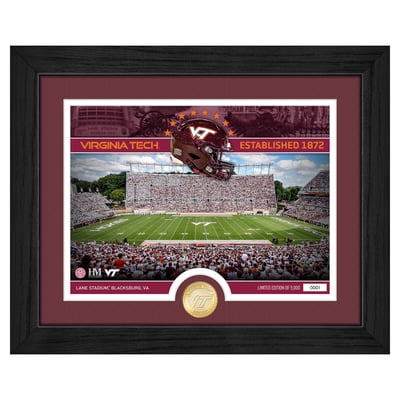 Virginia Tech Hokies Highland Mint Stadium Bronze Coin Photo Mint