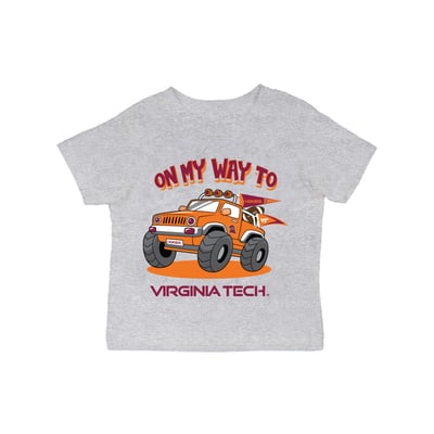 Virginia Tech Hokies Vive La Fete Infant On My Way T-Shirt - Gray