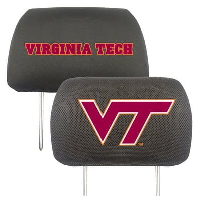 Virginia Tech Hokies Logo Brands Head Rest Cover