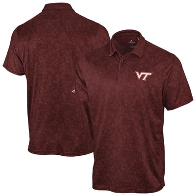 Virginia Tech Hokies Antigua Lush Polo - Maroon