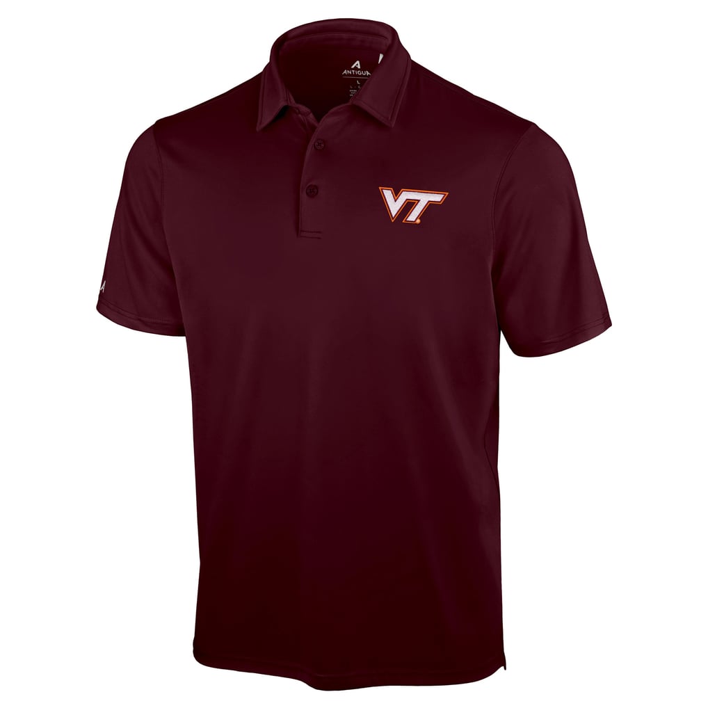Virginia Tech Hokies Antigua Unshakeable Solid Polo - Maroon