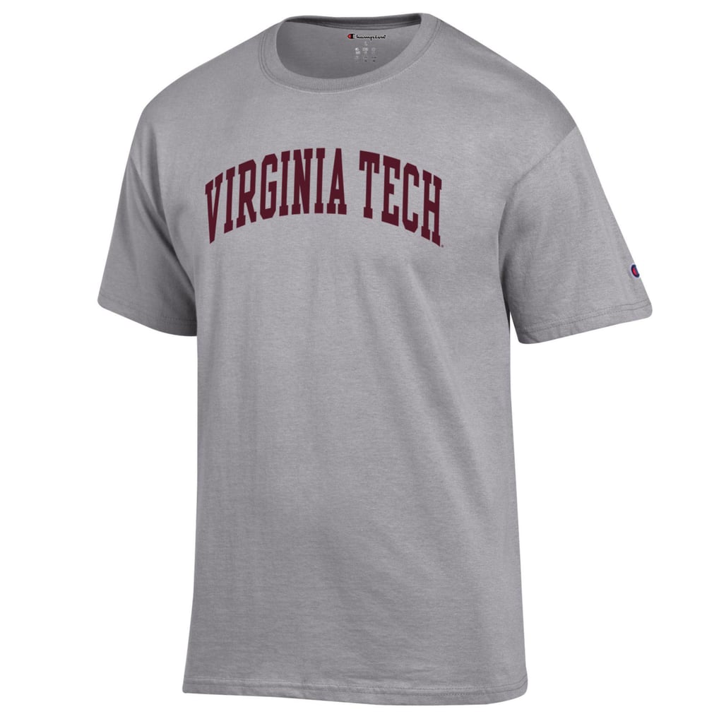  Virginia Tech Hokies Champion Basic Arch T-Shirt - Heather Gray