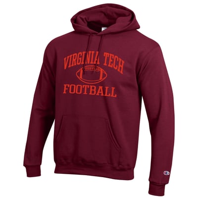 Virginia Tech Hokies Champion Football Icon Hoodie - Maroon