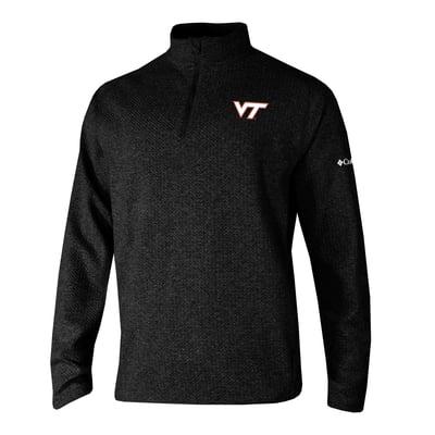  Virginia Tech Hokies Columbia Swingcraft Quarter-Zip Pullover - Black