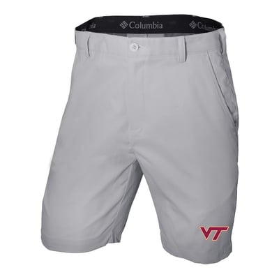  Virginia Tech Hokies Columbia Omni-Wick Lie Angle Shorts - Gray
