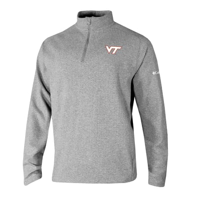  Virginia Tech Hokies Columbia Swingcraft Quarter-Zip Pullover - Gray